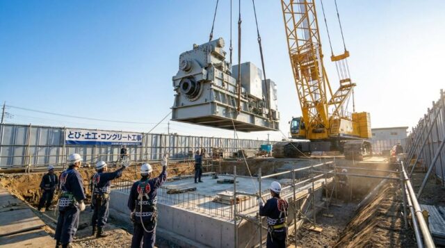 機械の据付はどの業種？「機械器具設置工事」と「とび・土工・コンクリート工事」の違い