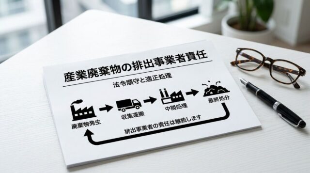 排出事業者責任とは？産業廃棄物を出した後の責任範囲を建設・加工業者向けに解説