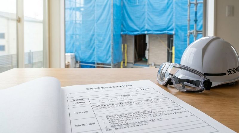 【建設業必須】石綿（アスベスト）レベル3解体工事の「作業計画」作成ルールと法改正の落とし穴